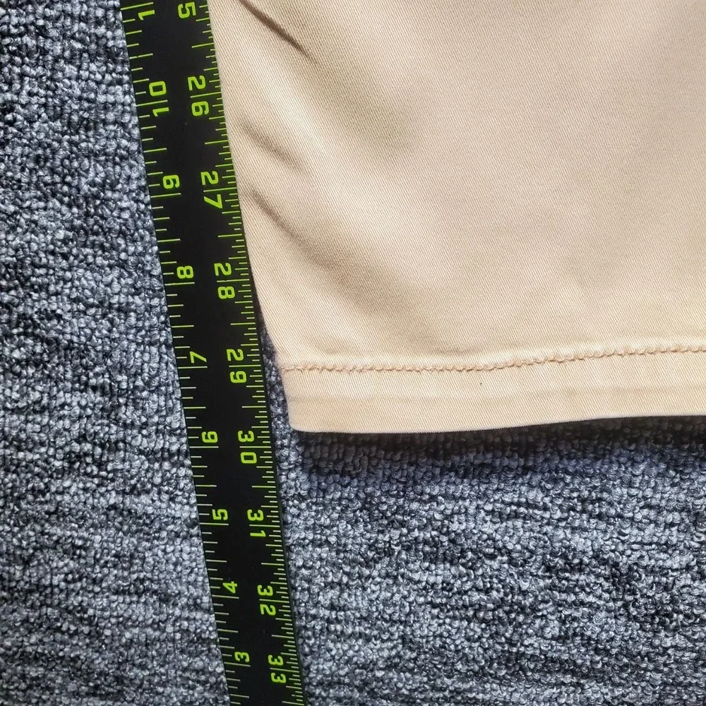 Sundance Always In Style Chino Pants Women 6 Tan Cotton Stretch Casual Coastal